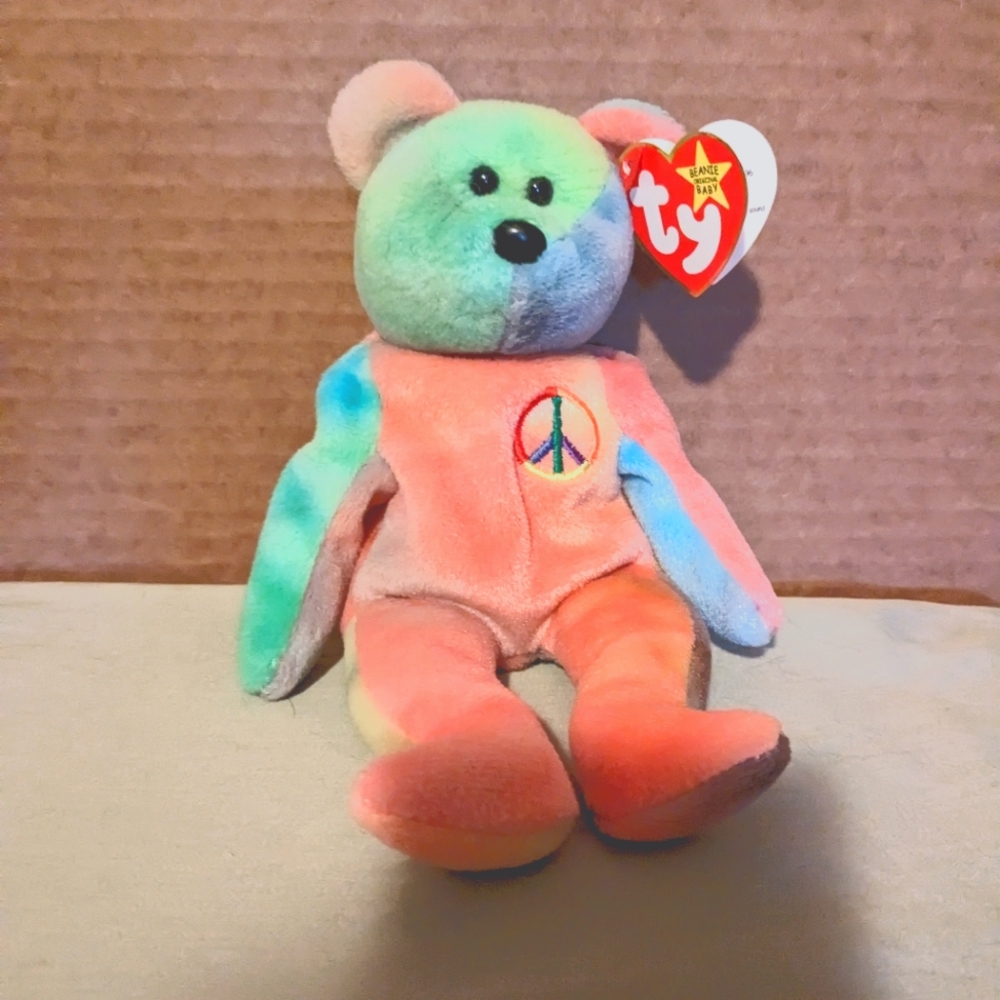 TY Peacock beanie baby